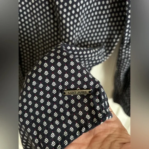 ✌️4 for $20✌️ Saint James neck tie blouse - Picture 6 of 15